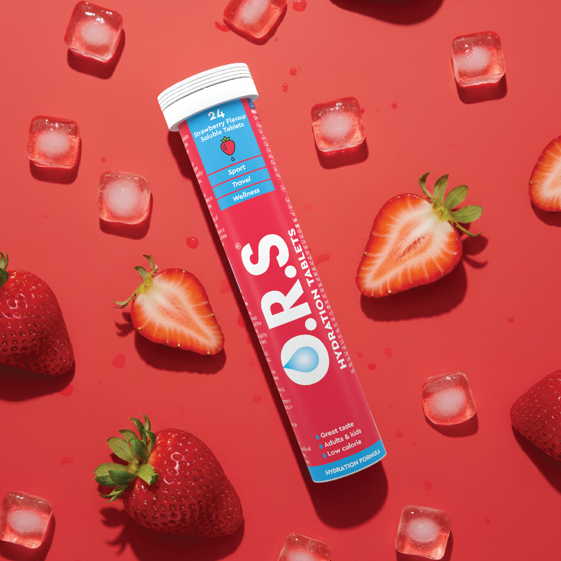 Electrolyte Tablets in Strawberry Flavour for Everyday Hydration