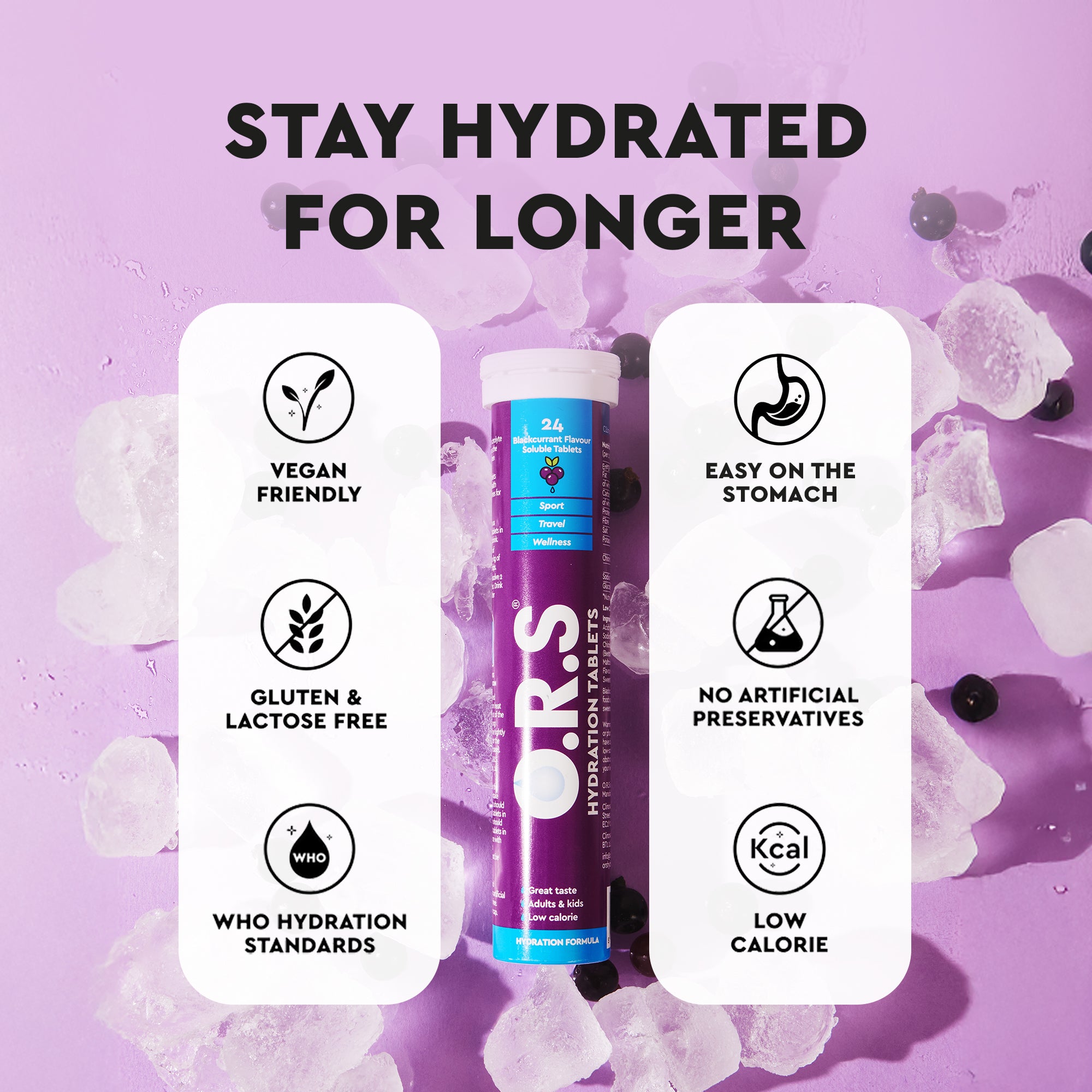 O.R.S Hydration - Electrolyte Tablets in Natural Flavours