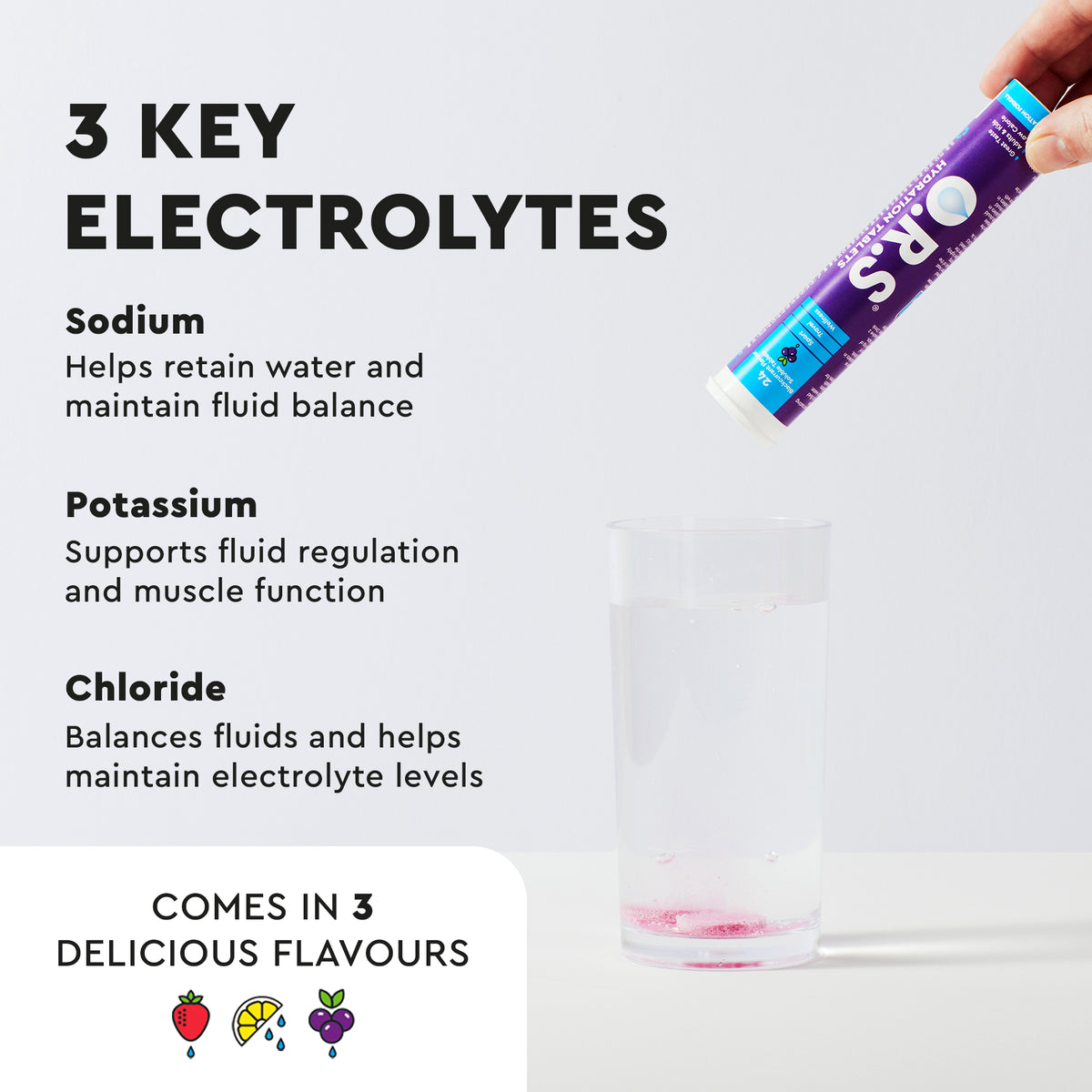 O.R.S Hydration - Electrolyte Tablets in Natural Flavours