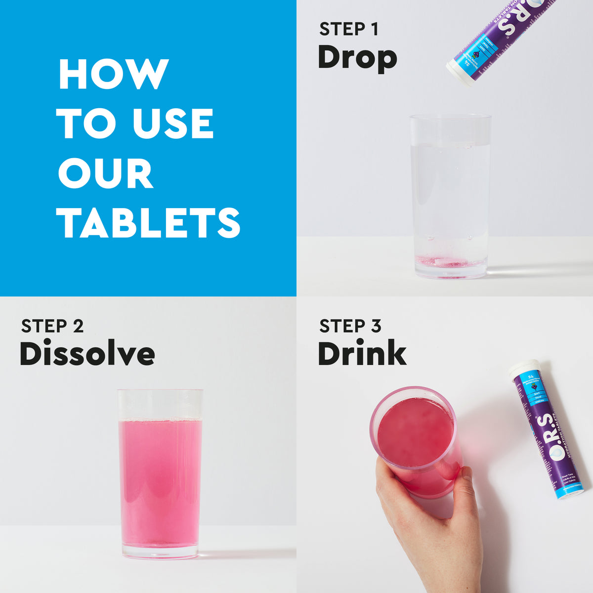 Electrolyte Tablets in Blackcurrant Flavour for Everyday Hydration – O ...