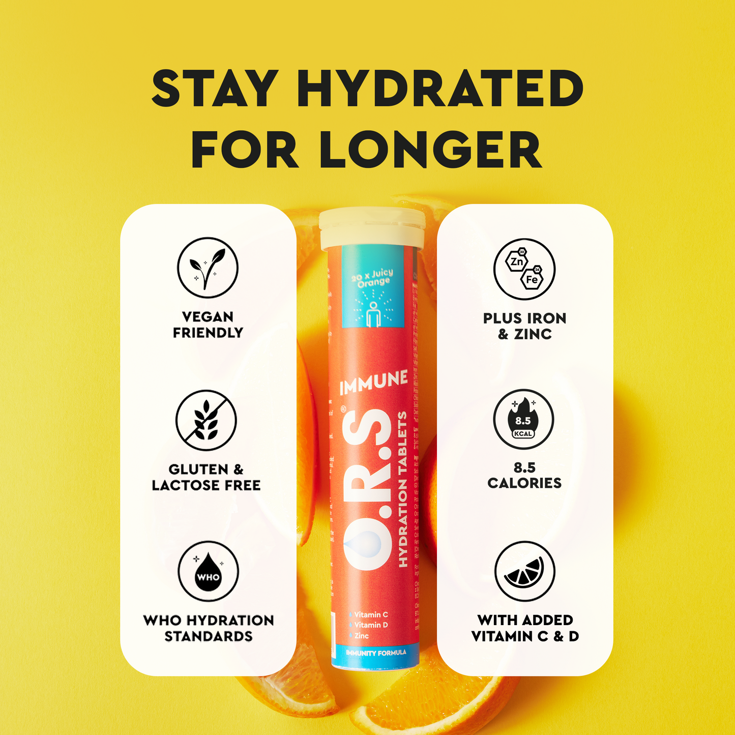 Juicy Orange Electrolyte Tablets