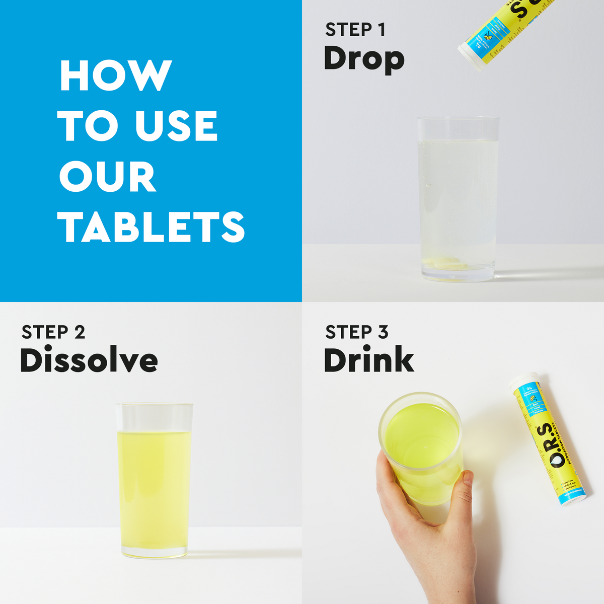O.R.S Hydration Tablets - Rehydration Tablets with Electrolytes