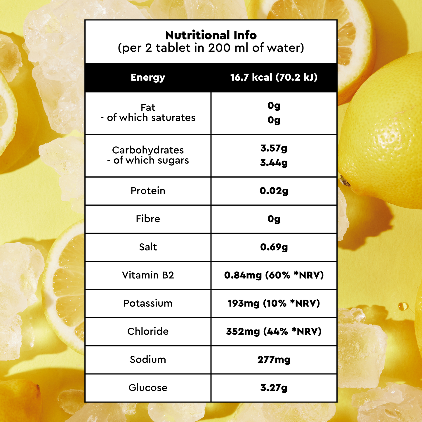 Lemon Electrolyte Tablets